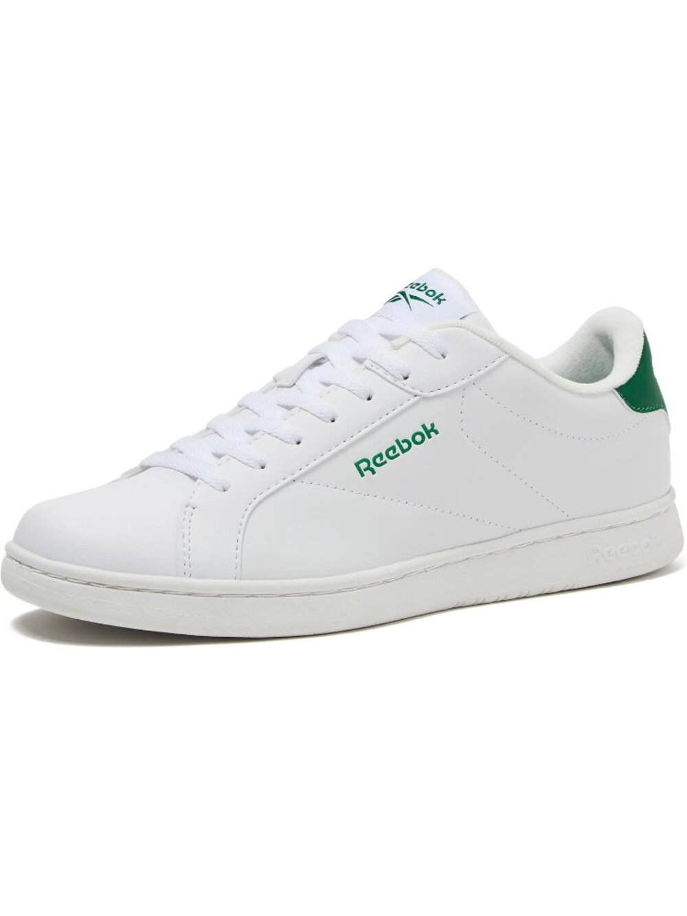 Men's White Green Tennis Shoes Casual Lace Up High Top Athletic Running Sneaker
